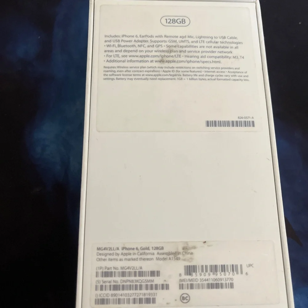 IPhone 6 Gold 128 gb